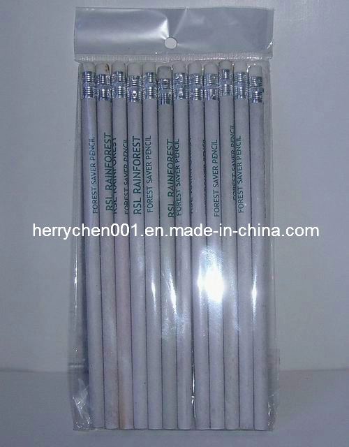 Hb Recycled Craft Paper Pencil with Eraser (SKY-805)