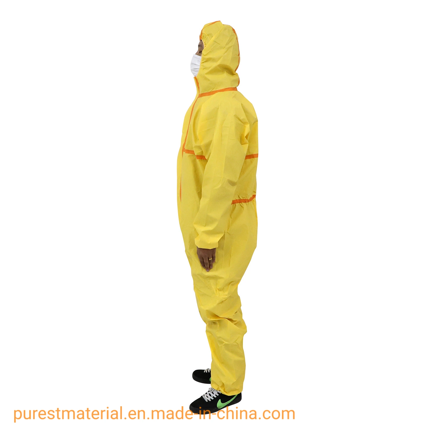 High-Quality Chemical Disposable Coverall Isolation Gown Protective Clothing