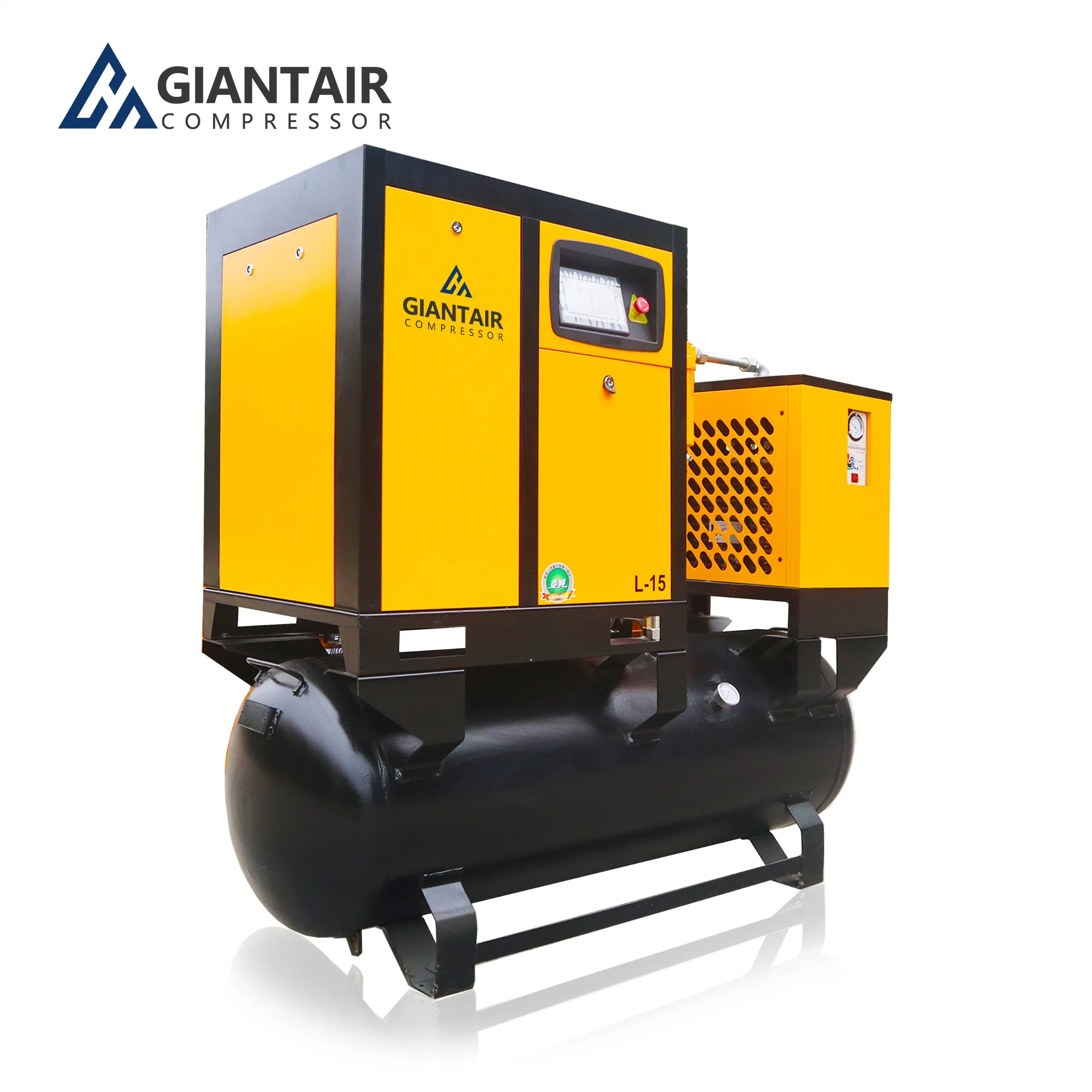 Alta Qualidade de Ar Rotativa Compressor 4-em-1 integrado com tanque e secador de Pressão Alta 7.5/10kw/HP 116psi 39 cfm