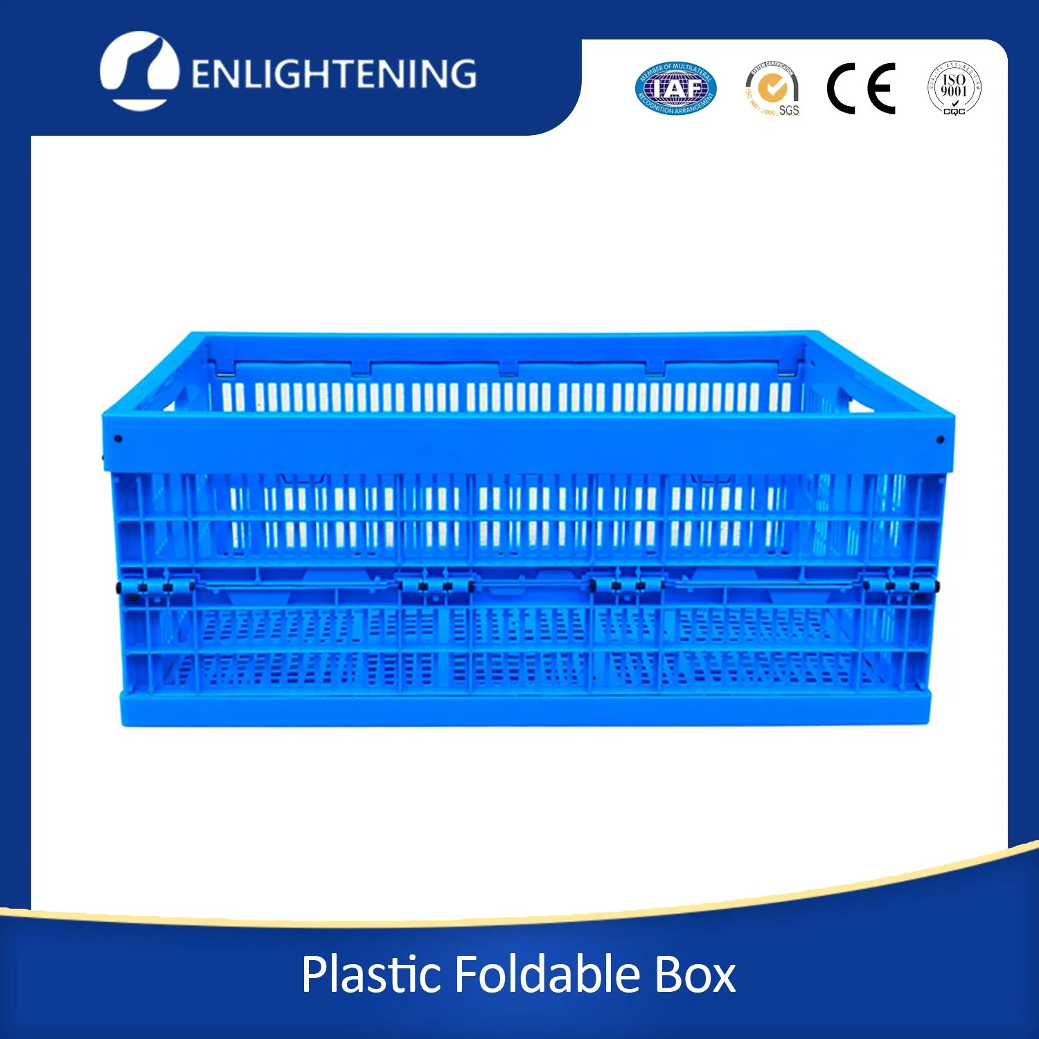 Foldable Stackable 600*400 Hot Sale Reusable Virgin PP Stacking Storage 600*400 Hot Sale Reusable Virgin PP Stacking Storage