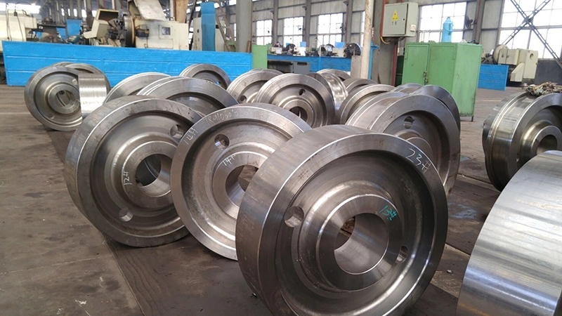 تخصيص الشركة المصنعة للمعدات الأصلية (OEM) عالية مقاومة للتآكل الكربون الصلب Alloy Metal Investment جرار مصبوب رملي/عجلات القطار/السكك الحديدية/السكك الحديدية