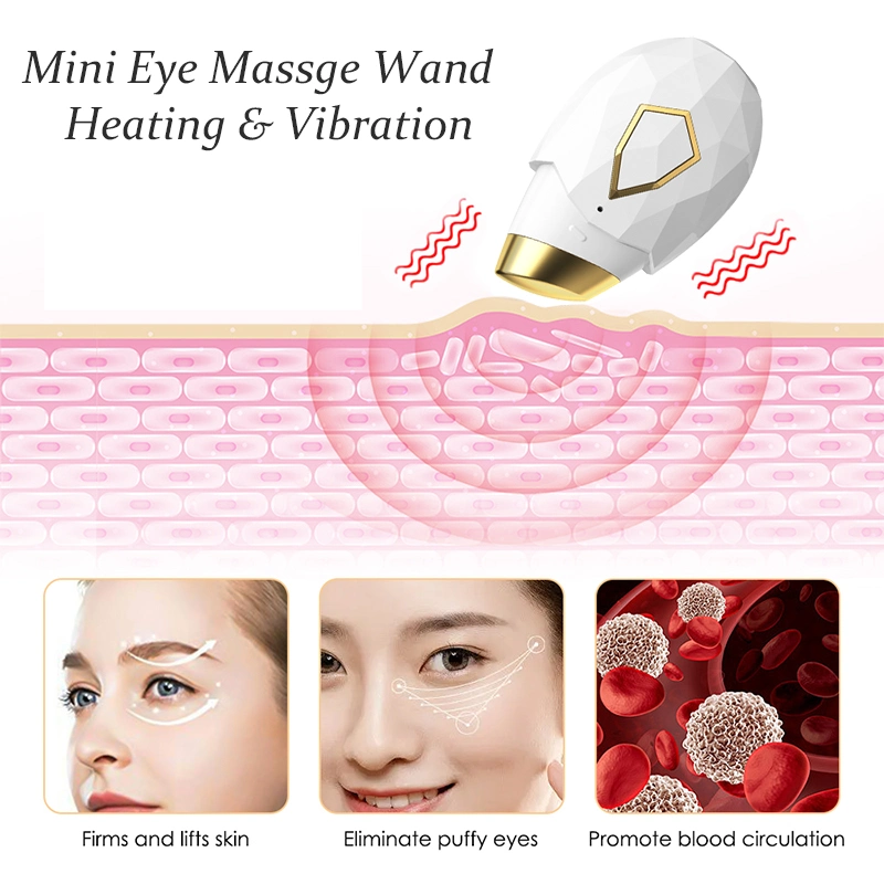 Home Use Dark Circle Removal Skincare Tool Serum High Frequency Face Lifting Anti Aging Wrinkle Warm Eye Massager Pen