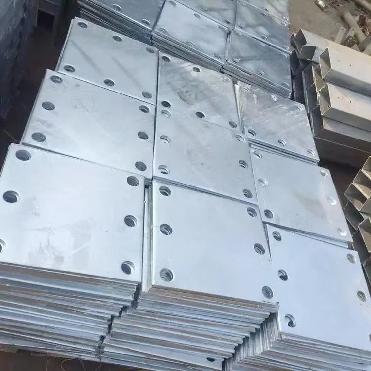 As peças incorporadas galvanizado frio/Placas de aço incorporado/Placas de ferro galvanizado/Conexões Cortina/Engenharia fachadas devem ser soldadas com 6, 8 e 10