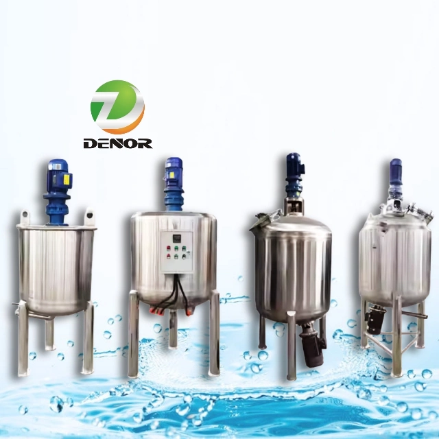 Small Stainless Steel Industrial Chemical Liquids Mixing Tank, Air Mixing and Dispersing Liquid Detergent Production Equipment