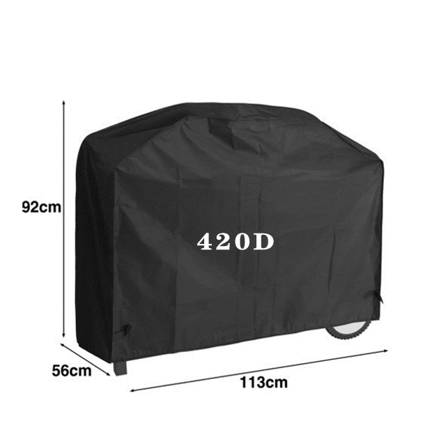 Custom 420d Oxford Cloth Outdoor Waterproof Barbecue Cover Garden Barbecue Cover