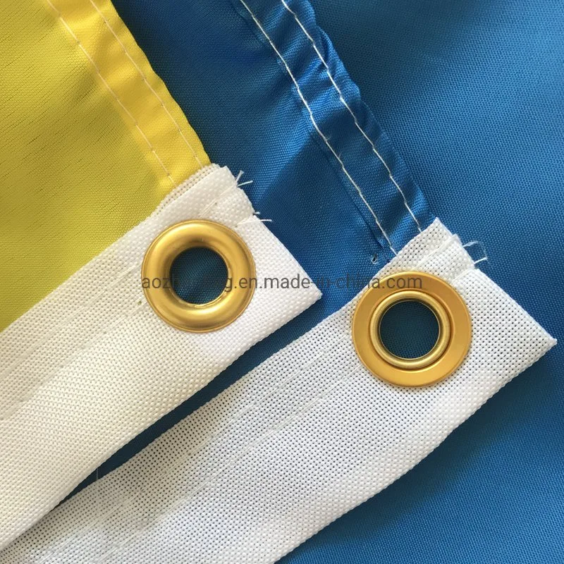 Ready to Ship 3*5 Ukraine National Flag Wholesale/Supplier Cheapest Ukraine Banner High quality/High cost performance  100% Polyester Ukraine Flags