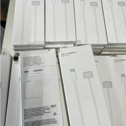 ملحقات الكمبيوتر المحمول سلك الطاقة كبل التيار المستمر 3 MagSafe T تلميح للشحن السريع لنظام MacBook PRO Air 140W PD