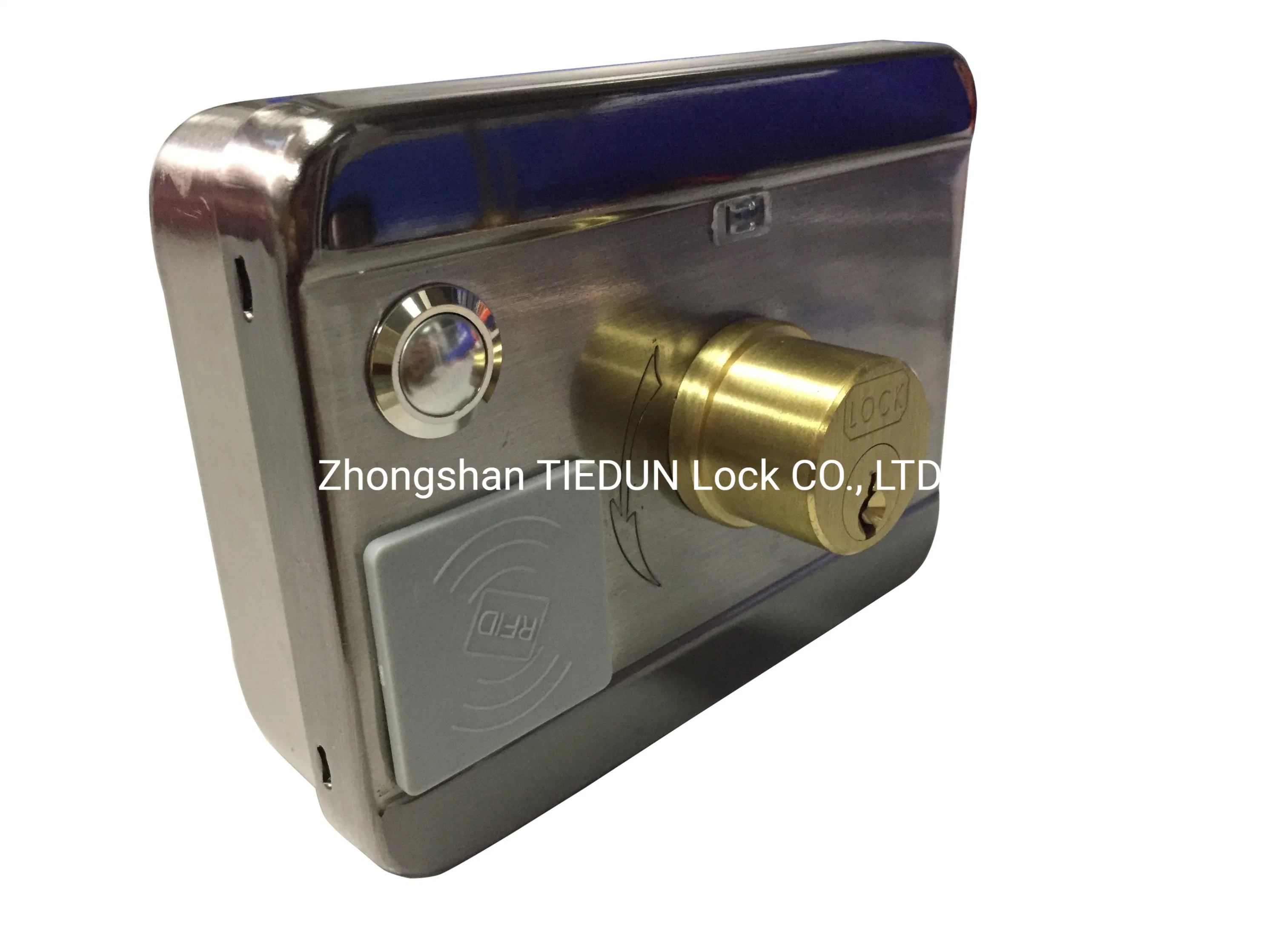 Security CCTV System Electronic Motorized Rim Lock with RFID Card