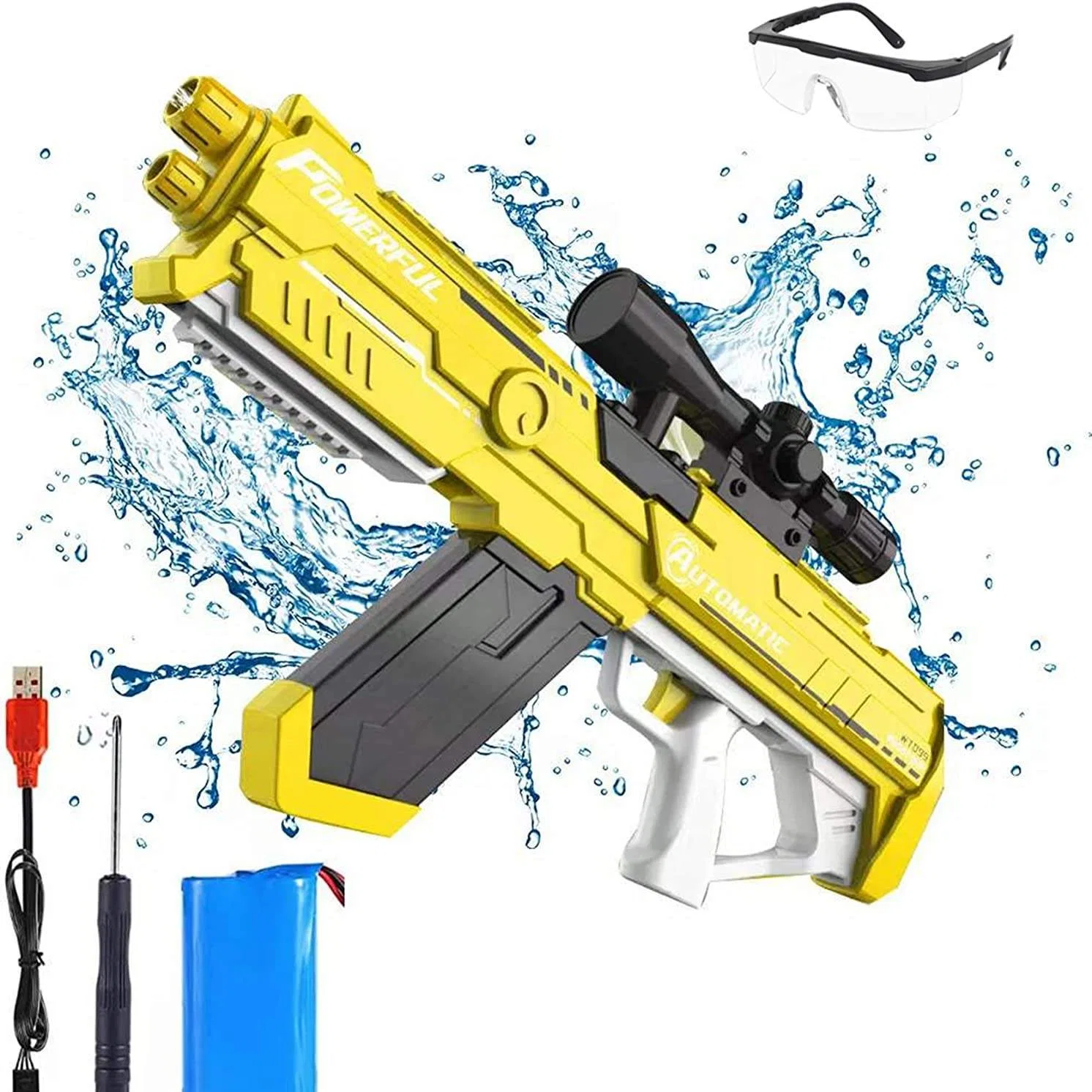 Pistola de agua eléctrico Pistola de agua automática Electric potente Auto atomizador de agua pistolas de juguete Pistola de Agua gran intervalo más largo