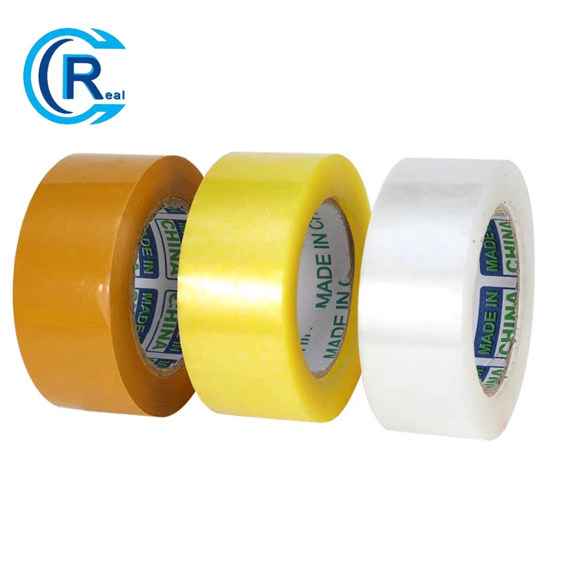 Hot Selling BOPP Clear Packing Adhesive Tape with Plastic Green Tube Core for Shipping Packaging Moving Sealing