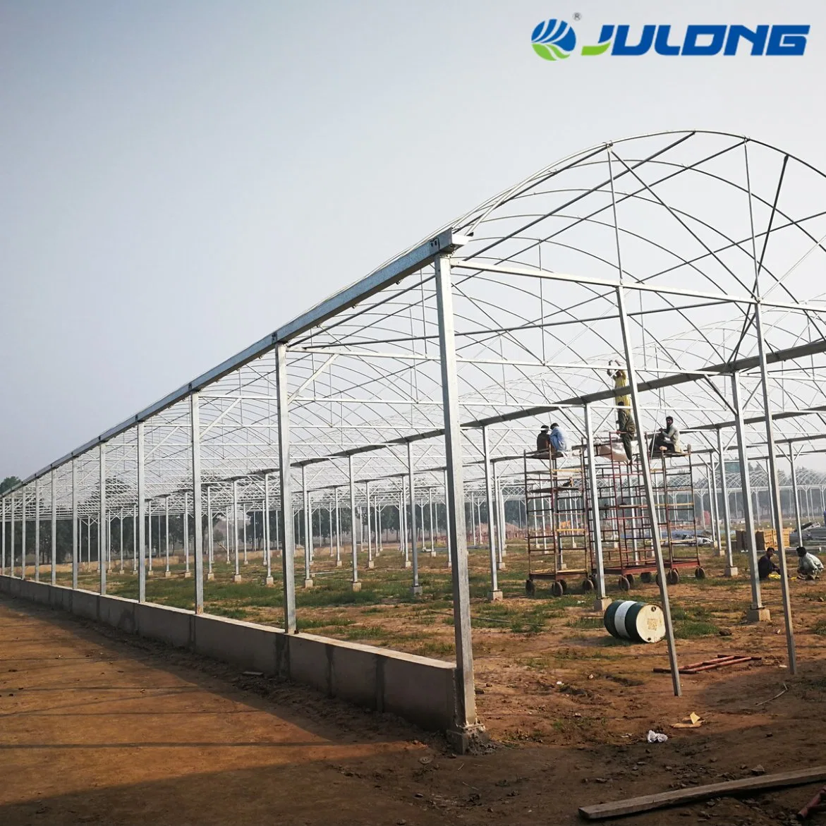 Hydroponics Plastic Po/PE Film Greenhouse Construction for Sale