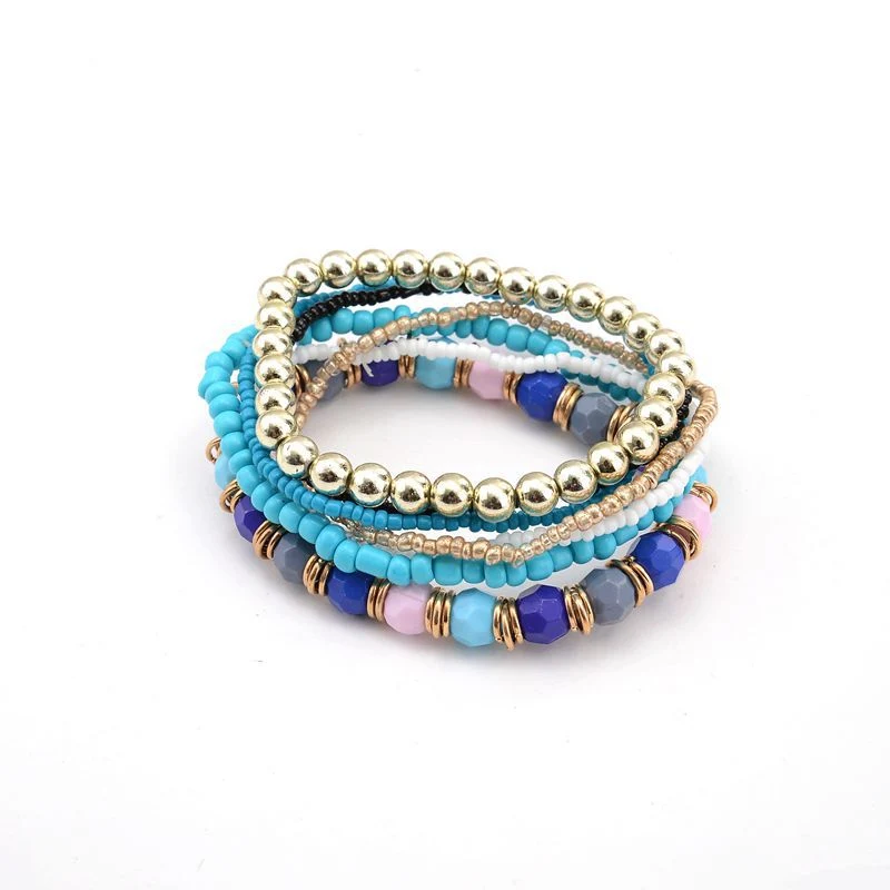 Natural Semi Precious Stone Crystal Beaded Charming Bracelet for Gemstone Jewelry