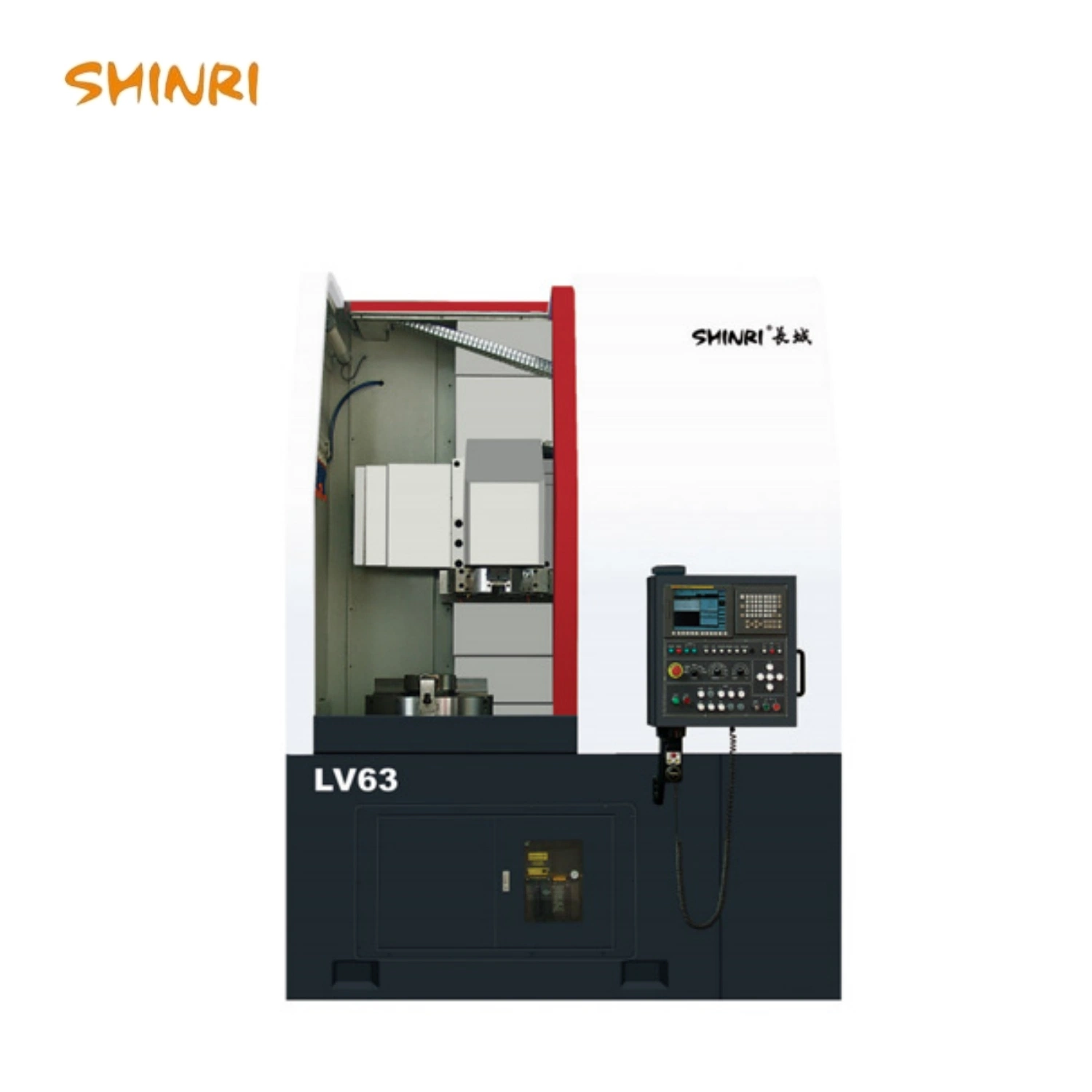 LV Series Vertical CNC Lthe Turning Center Fixed Column Type (نوع العمود الثابت لمركز الانعطاف أداة ماكينة ذات محور مزدوج للوصلة ذات المحور الثنائي