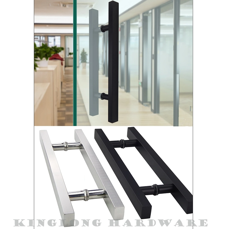 Stainless Steel Brass Glass Door Pull Handles Commercial Sliding Glass Door Push Pull Handle