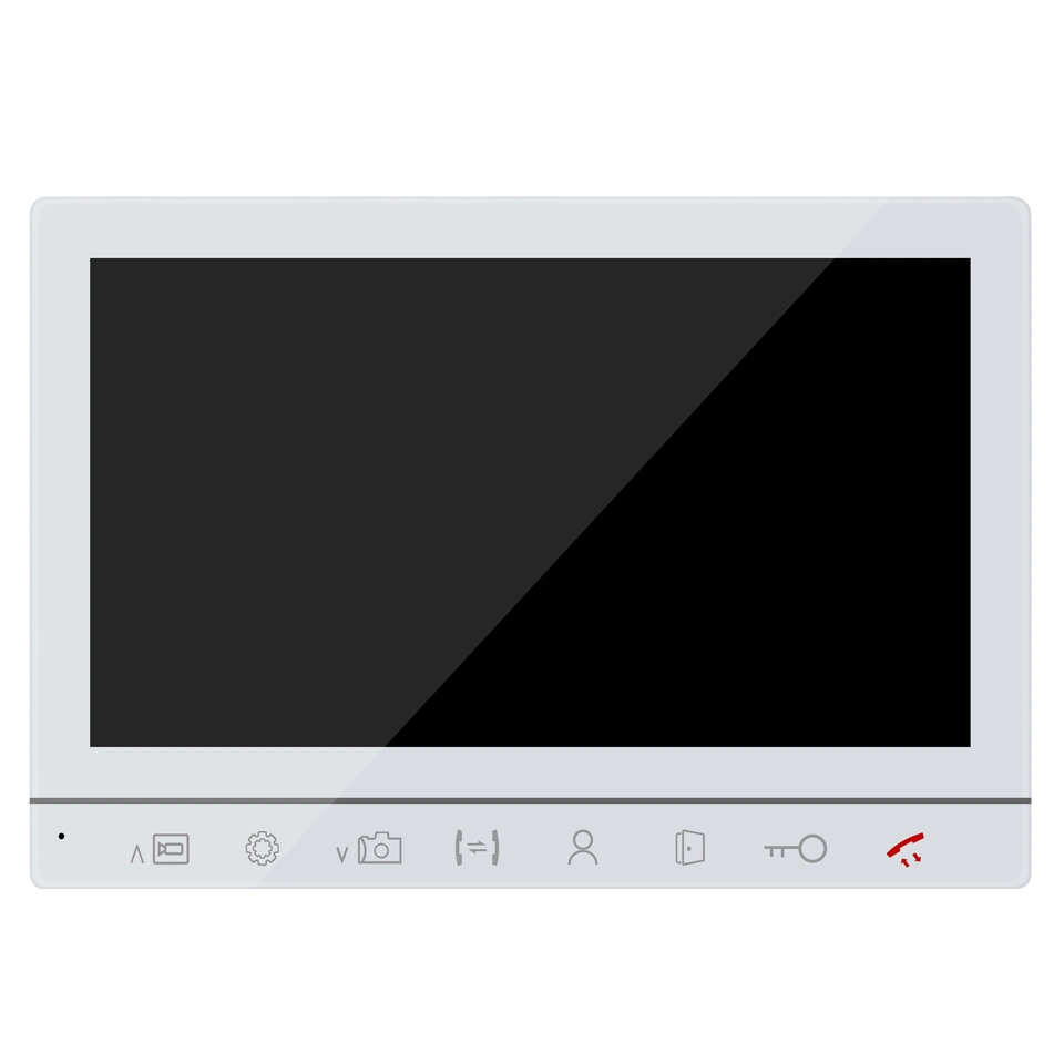 Monitor de 7 Polegadas com fio de telefone da porta de vídeo do sistema de intercomunicação para sistema de intercomunicação de hotel