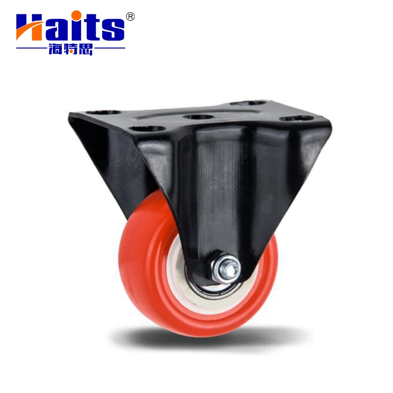 Industriales pesadas la capacidad de carga de placa giratoria de ruedas giratorias de PVC de 80kg.
