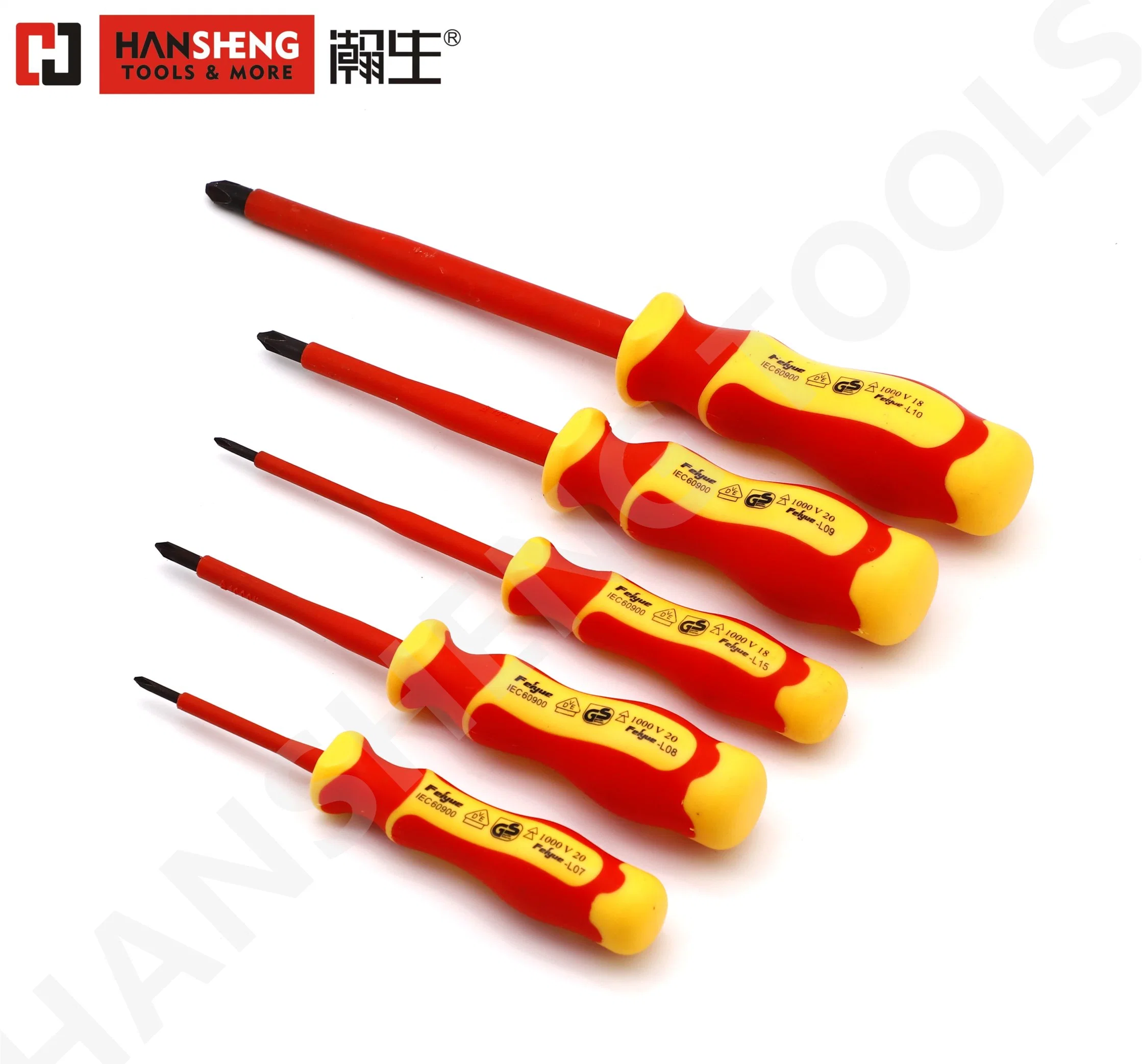 Professional VDE Screwdriver, Hand Tools, Hardware Tools, Made of S2, VDE Screwdriver, Professional Screwdriver, Regular Size, Screwdriver Cross