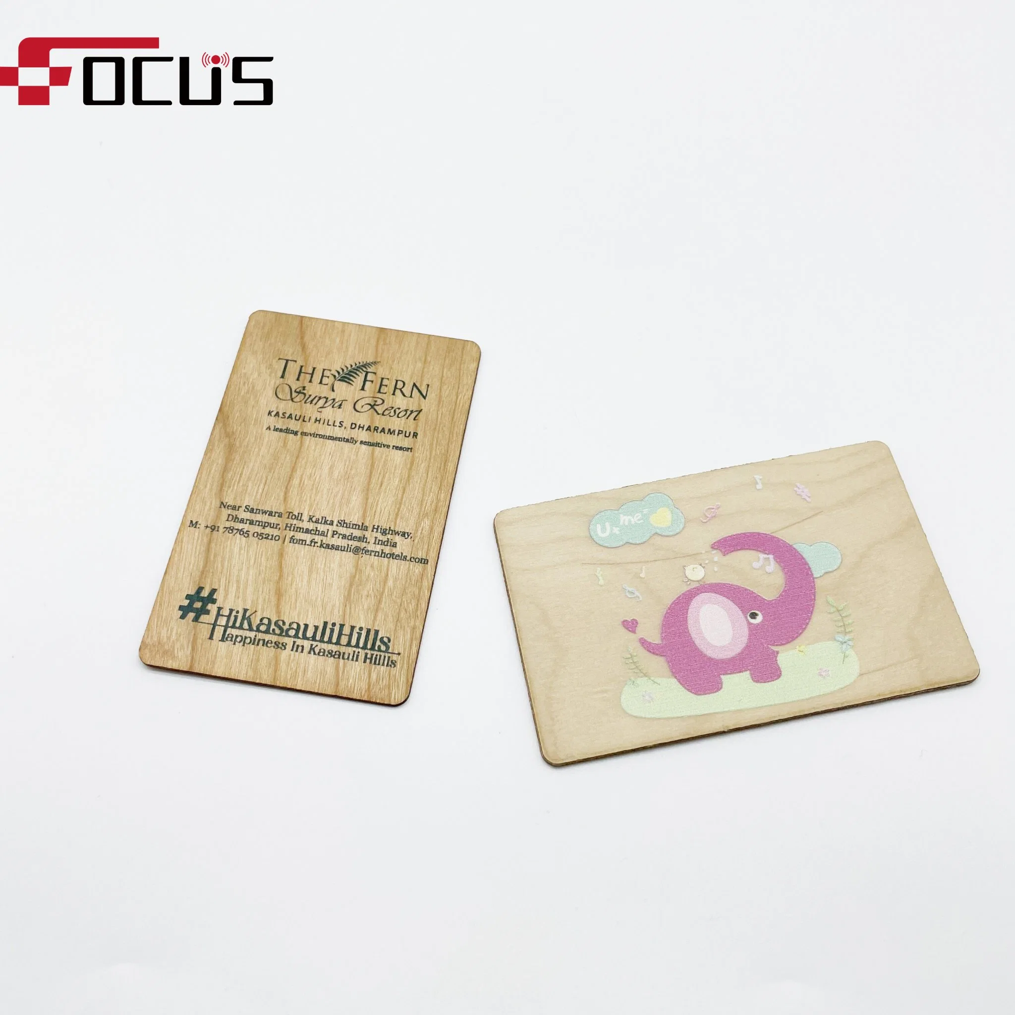 Wood RFID Card Wooden Card Hotel Card Laser Printing and Silk Printing