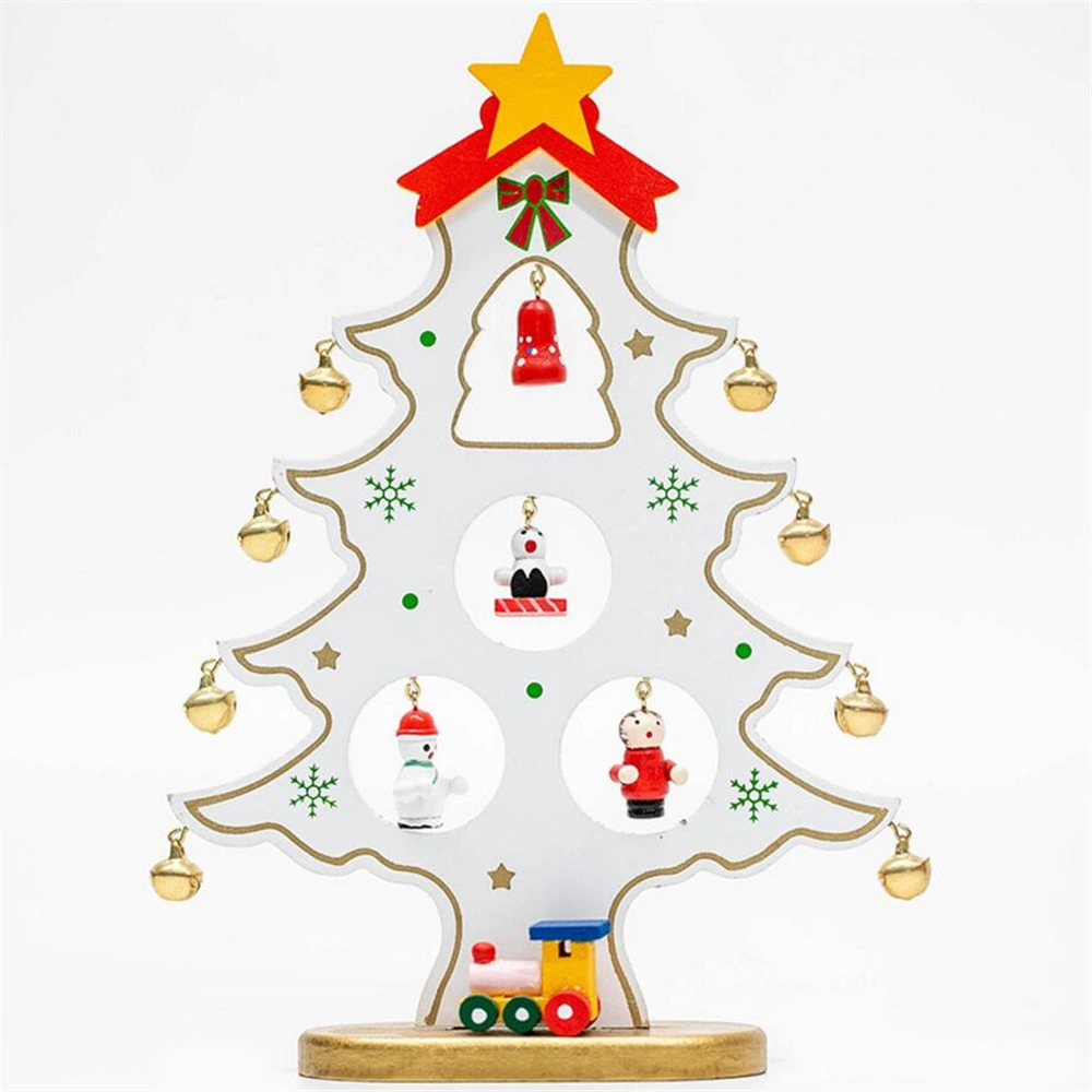 27cm Single Piece Wooden Christmas Tree Decorations Christmas Gifts