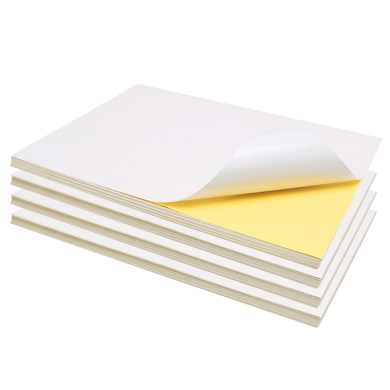 Art Paper with Yellow Liner Paper for General Label Material