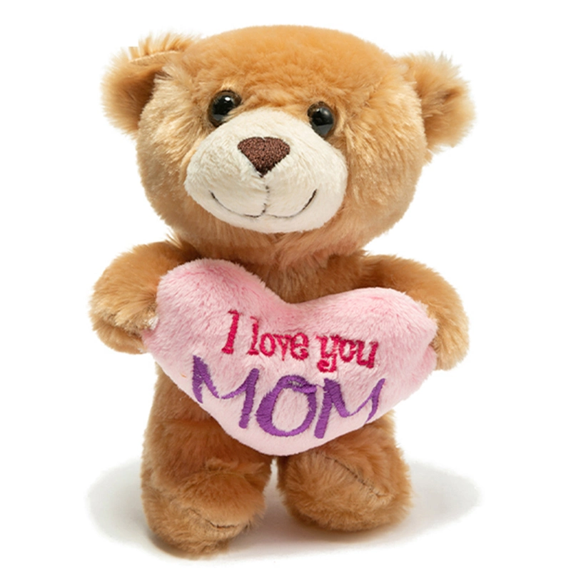 OEM Gifts 12cm Love Heart Soft Plush Teddy Toy Cute Bear Stuffed Animal