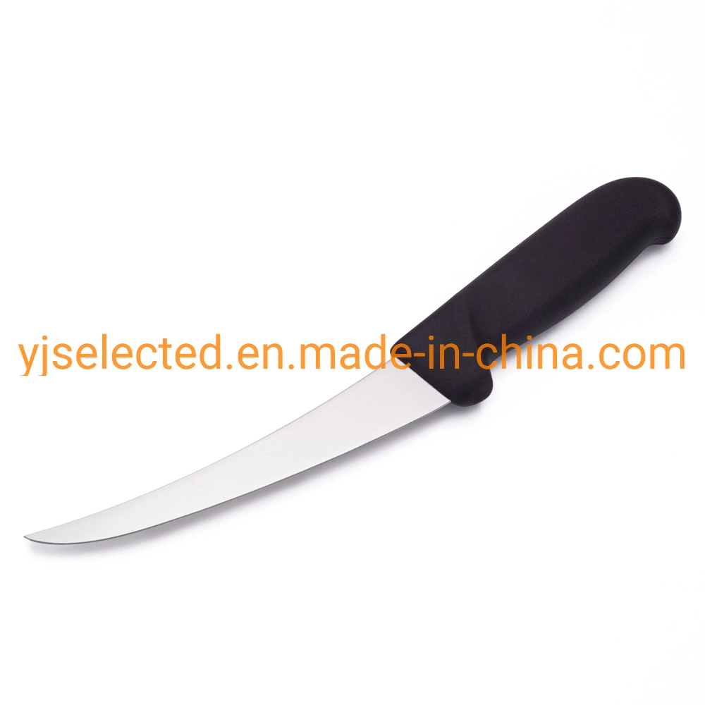 6" Cuchillo de deshuesar curvado de acero inoxidable, ultra afilado para aves de corral y filetear pescado