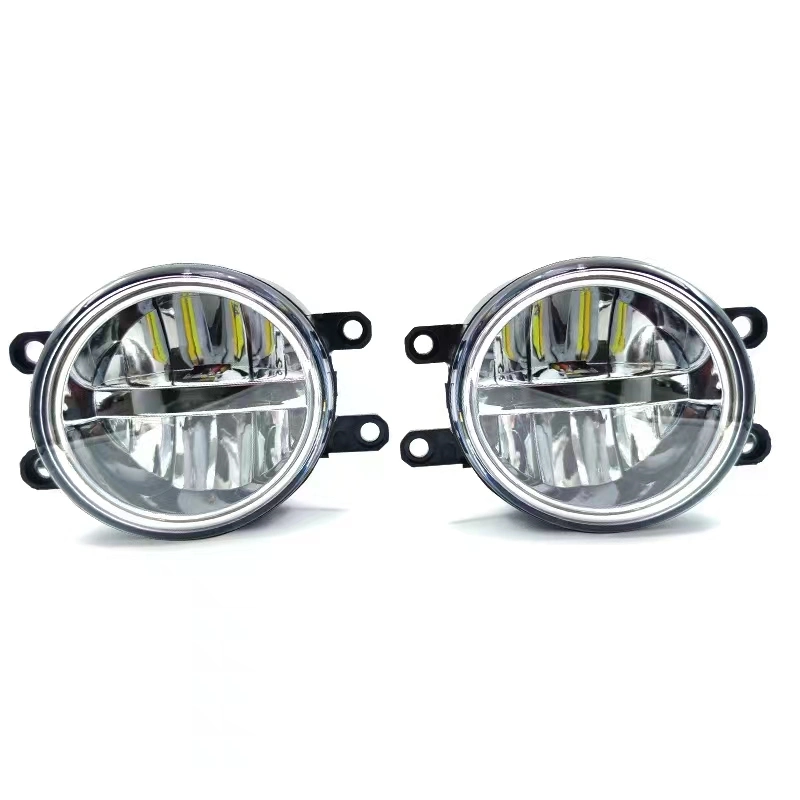 Auto LED Light 24W Chrome Dual Color White & Yellow LED Fog Light Assembly for Toyota