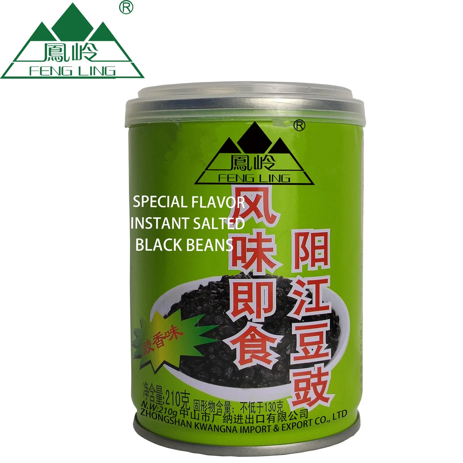 210g-Fengling Brand Special Flavor Preserved Bean/Fremented Salted Black Beans/Chinese Trational Seasoning/Factory Wholesale Bulk Price