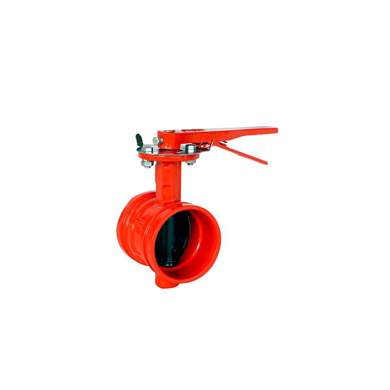 Fire Protection Grooved Butterfly Valve with Hand Lever