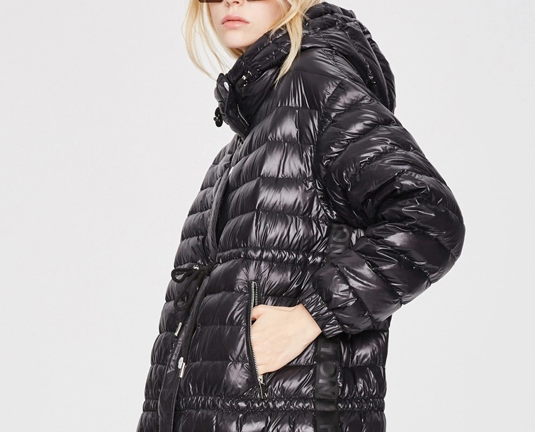 Женская куртка с пуховым наполнителем 90/10 Duck Down, распродажа в распродаже, зимнее время, черная Зимняя худи Puffer Coat Woman