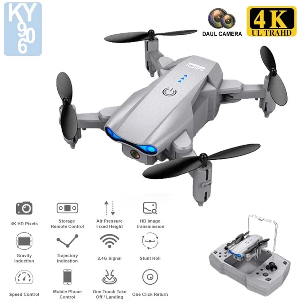 Ky906 Custom Logo Mini Drone with Camera 4K Foldable Quadcopter