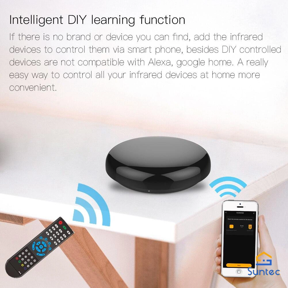 WiFi Smart IR Controller Infrared Wireless Remote Control Via Smart Life Tuya APP Work