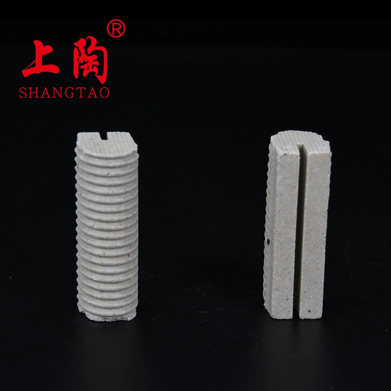 Customized 99% Al2O3 Alumina Ceramic Threaded Insulating Tube