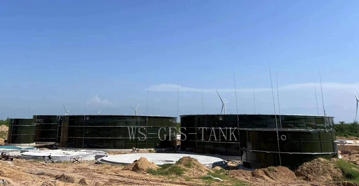 1100 Cubic Meters Fire Protection Storage Tanks with Anti Vortex Plate