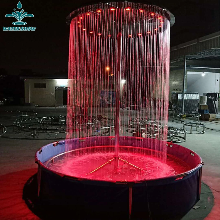 Indoor Decoration Garden Attractive Musicial Water Feature Rain Curtain Fountain