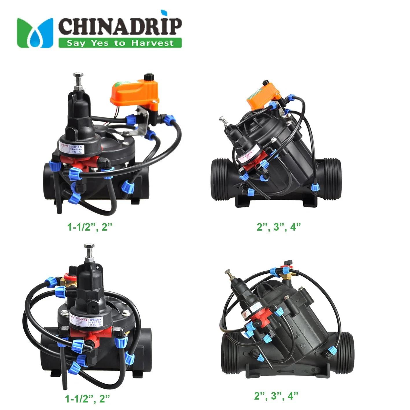 La chine au goutte à goutte Valve de réduction de pression de commande hydraulique de l'irrigation au goutte à goutte