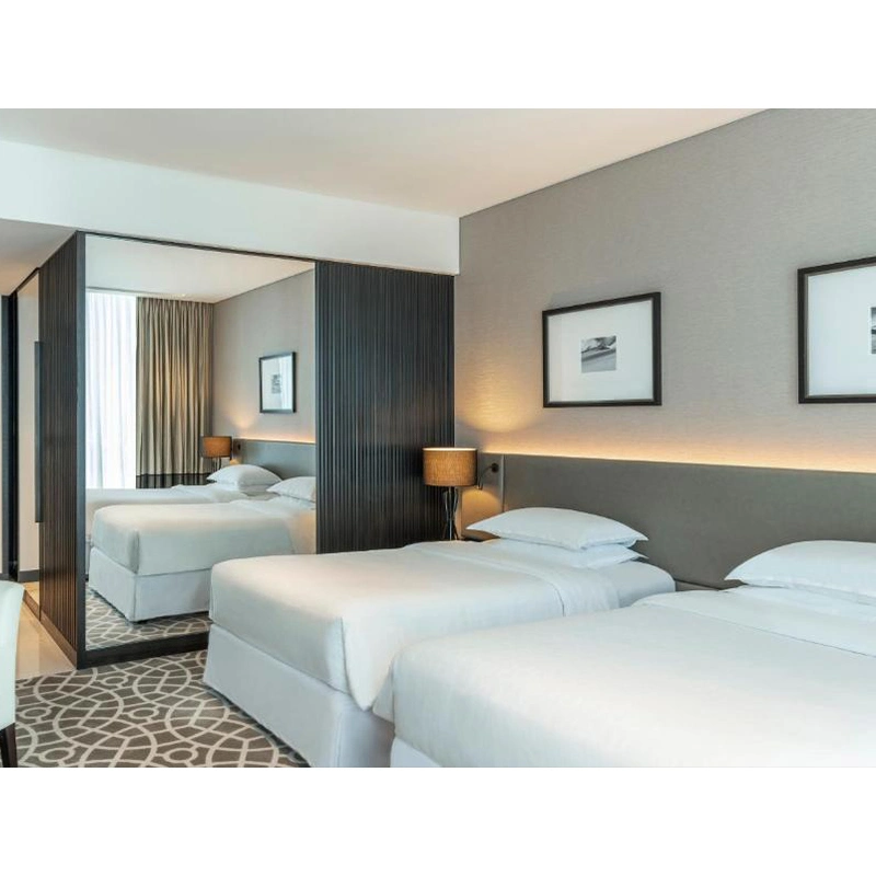 Foshan Manufacturer Customized Hotel Room Furniture 3 4 5 Star Standard Bedroom Sets Furniture
