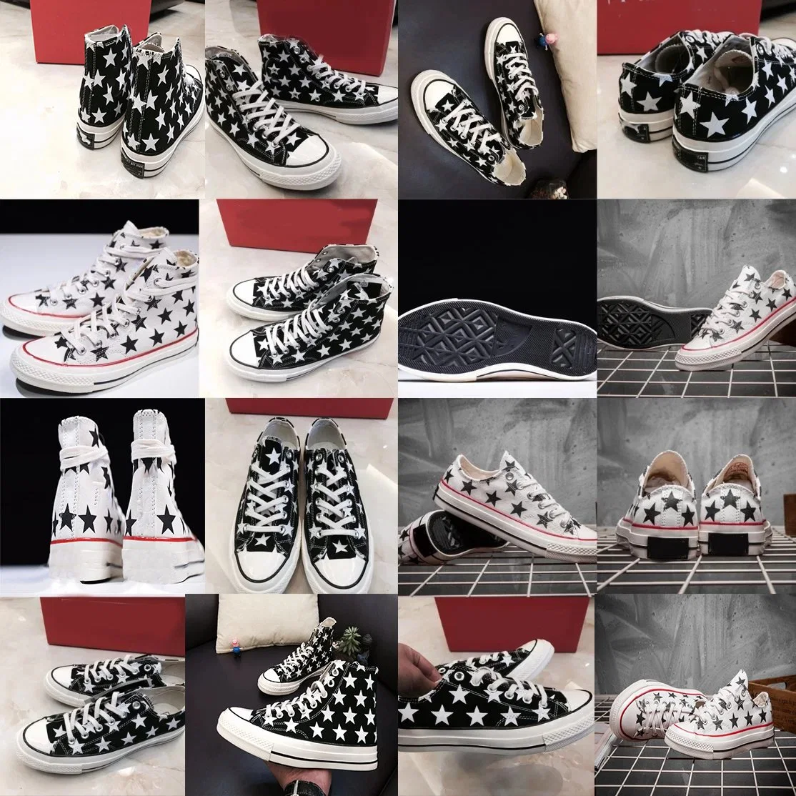 Dropshipping Wholesale 1970s 147076c High Low Top Stars Copy Putian Canvas Shoes