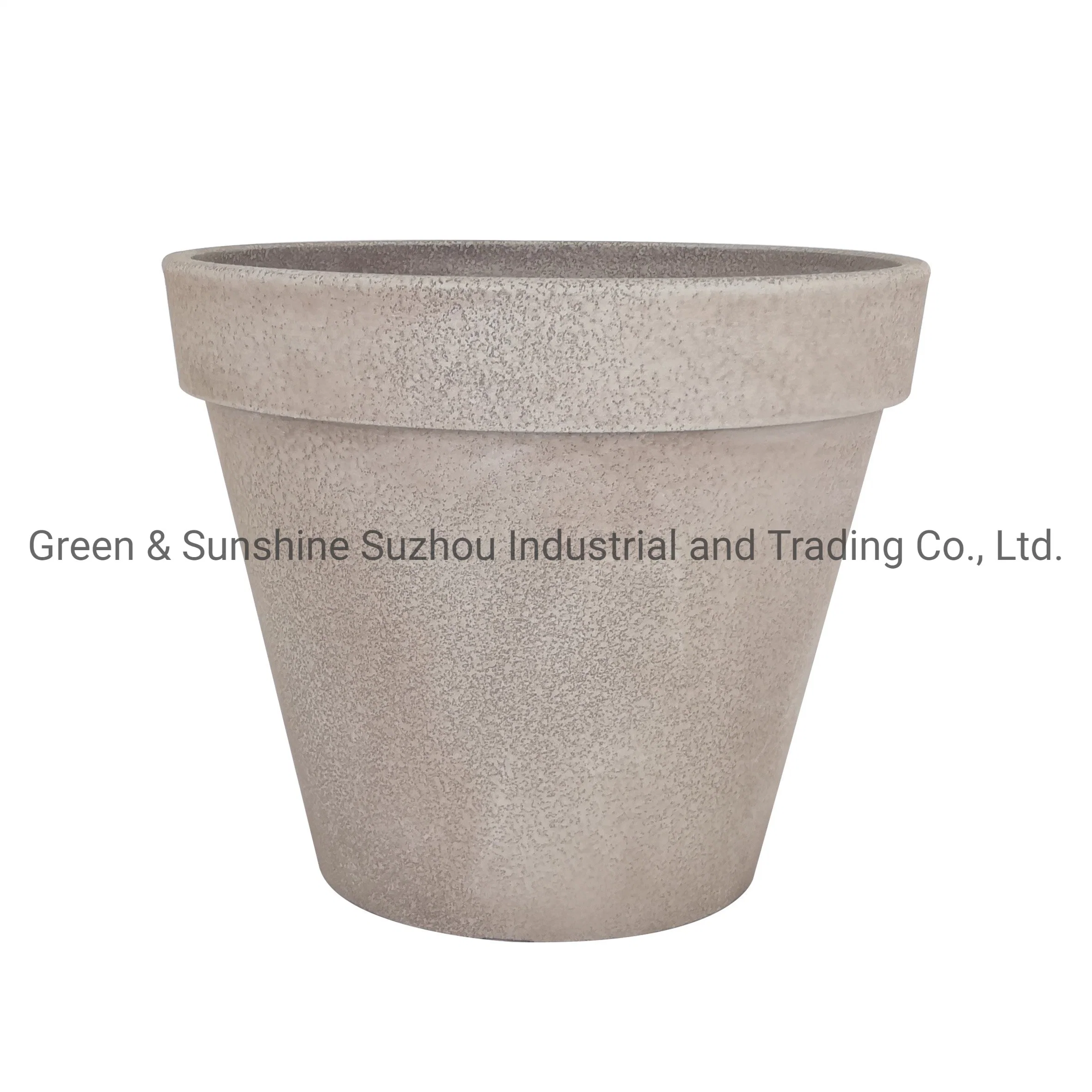 Wholesale/Supplier Best Price High quality/High cost performance Eco-Friendly Decorative Plant Pot 12" Stone and Ceramic Looking Traditional Plastic Flower Pot Plant Pot Garden Planter