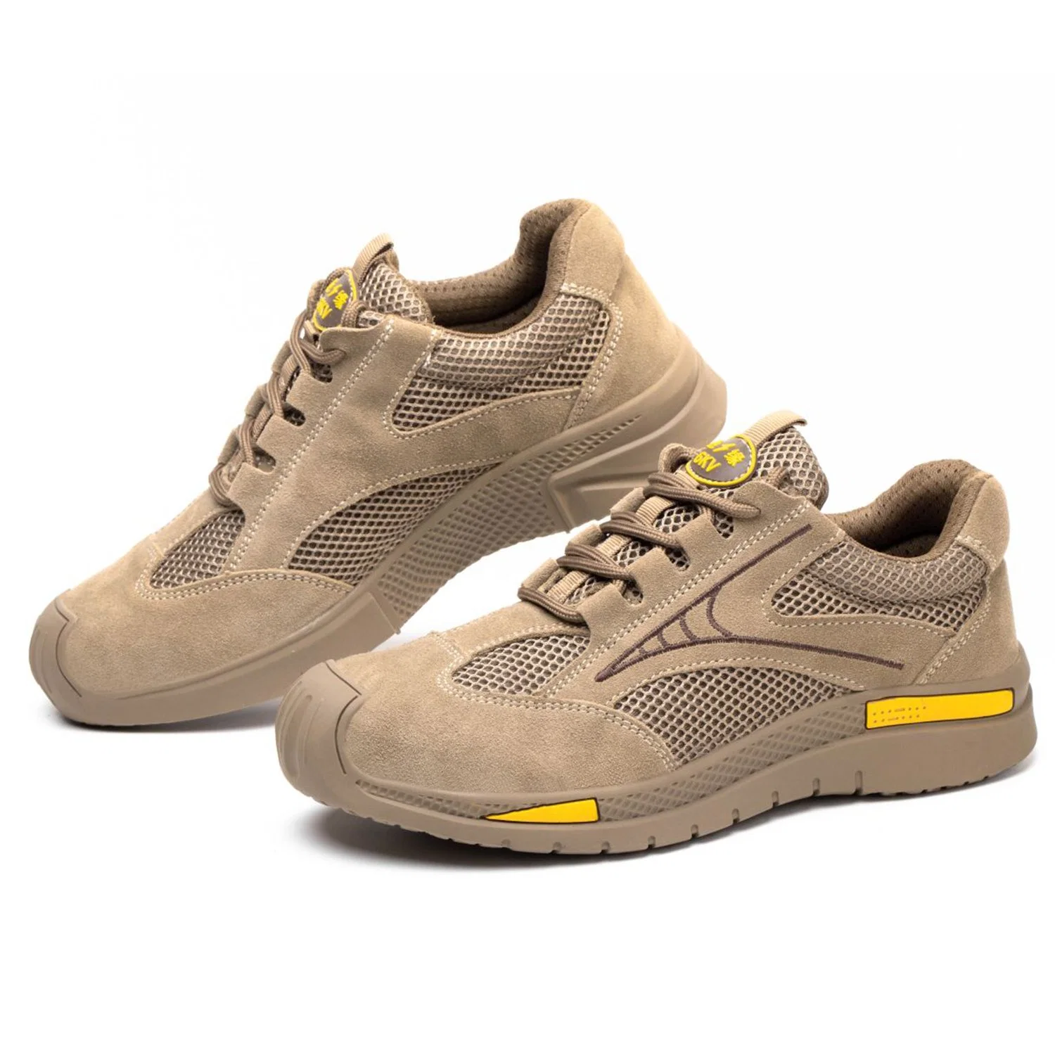 Brown Color Sport Sneaker Casual Shoes for Men and Women Work Safety