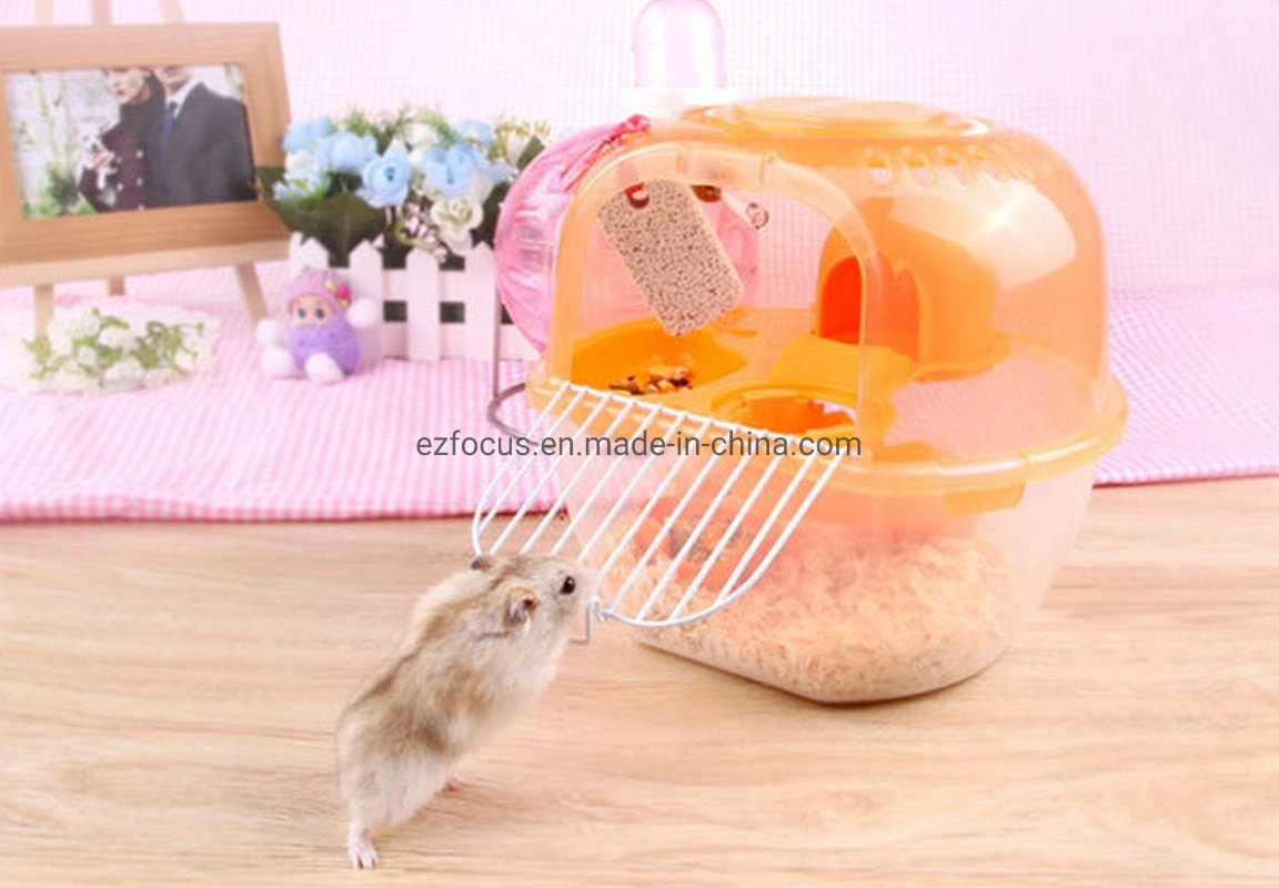 Portable portador de pequeños animales Hamster Funda jaula para Hamster hámster enano Gerbil ratón chinchilla mascota pequeña aerolínea Wbb12578