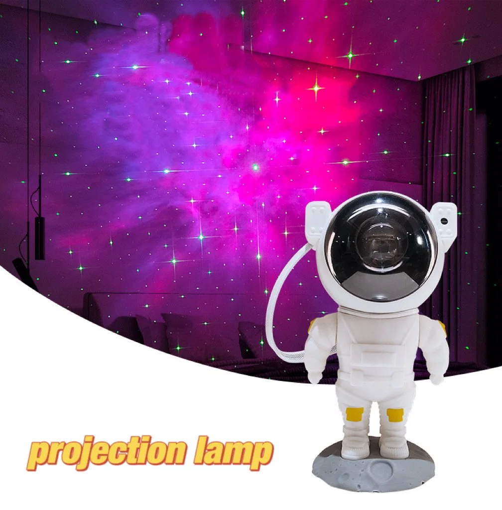 New Galaxy Projector Laser Night Mood Lamp Romance Rotatable Astronaut Projection Decorative Lamp LED Night Light Colorful Remote Nebula Starry Projector