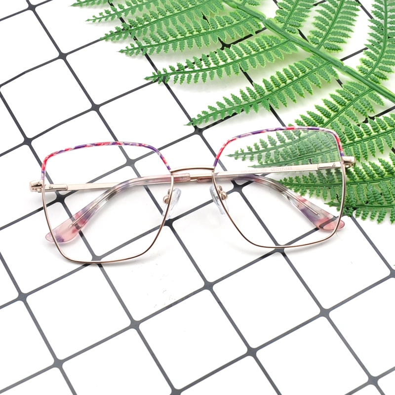 Wenzhou Higo Eyewear 2023 Dernières Lunettes en Acier Inoxydable pour Femmes Modèle