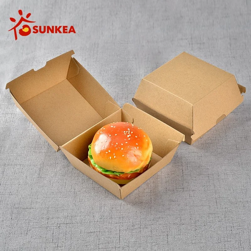 Wholeale Disposable Take Away Food Grade Customized Printing High quality/High cost performance  Hamburger Lunch Box