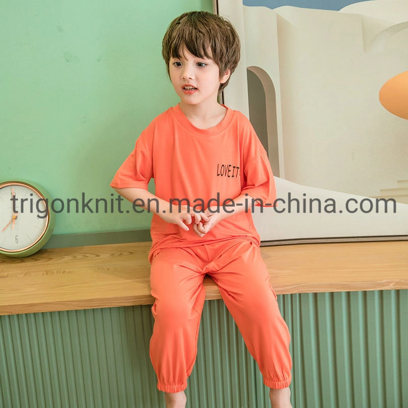 Kids Clothes Girls&prime; Pajamas Set Made of CVC 60/40 From Factory with Fama & BSCI