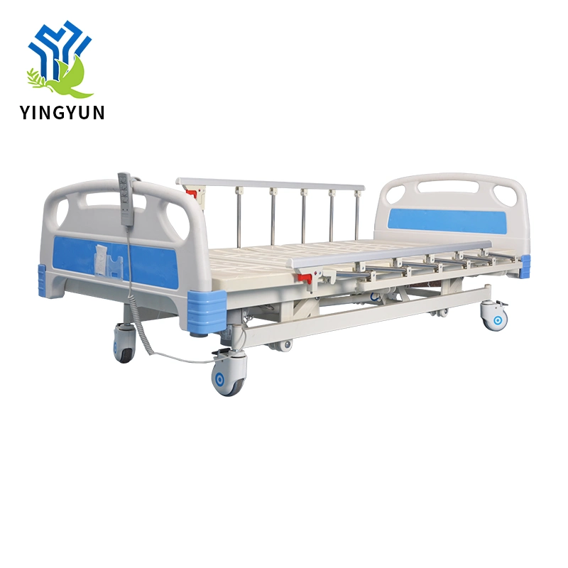 Solid Steel Guardrail Electric Hospital Medical Nursing Bed for Patient