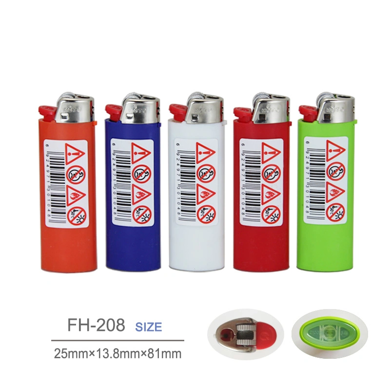 Plastic Cigarette Lighters Disposable Big J25 J26 Lighters Fh-208