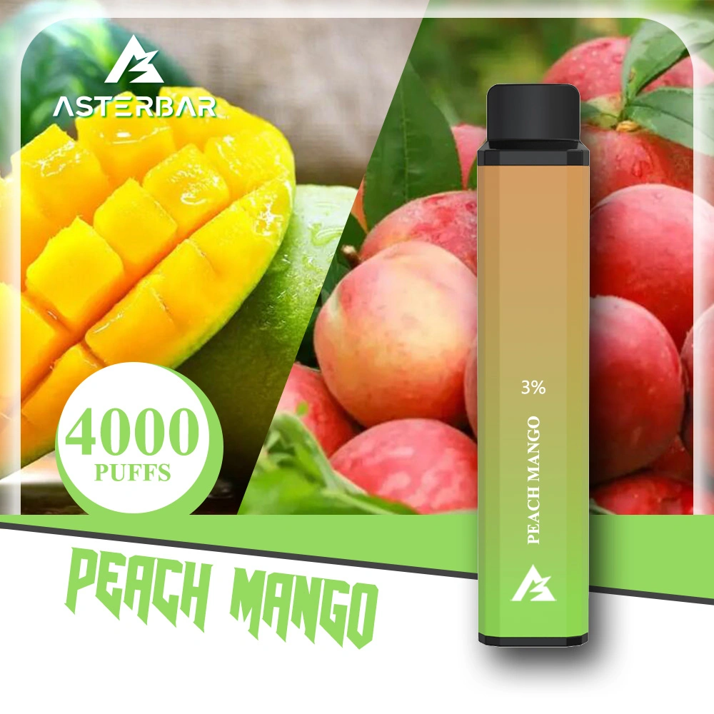 2022 Nuevo arribo Pura sabor 11ml capacidad Asterbar 4000 VAPE Vaporizador