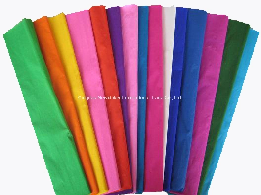 Supply Handmade School Craft Crepe Paper Sheet Roll for Wrapping