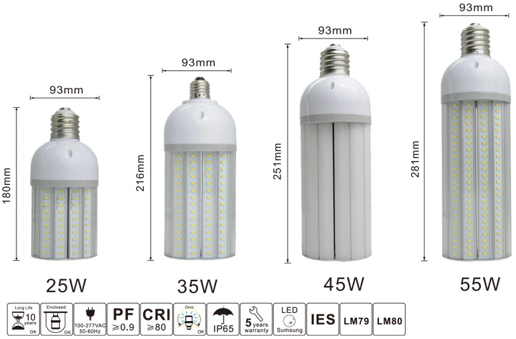 35W 180 Degré Angle de faisceau de lumière LED Maïs Outdoor IP65 haute puissance lampe de remplacement de la rue de jardin Kit de rattrapage de la lampe à LED